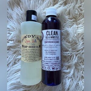 Dixie Belle Howdy Do Hemp Oil and Clean as a Whistle Paintbrush Cleaner Lot NEW